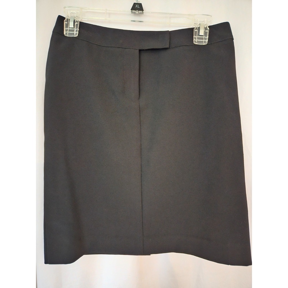 David Warren New York‎ Womens Polyester Black Knee Length Skirt Size 4